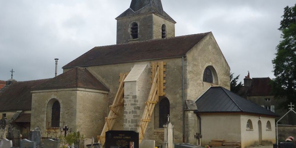 Réfection des contreforts de l’église d’Aisy sur Armançon